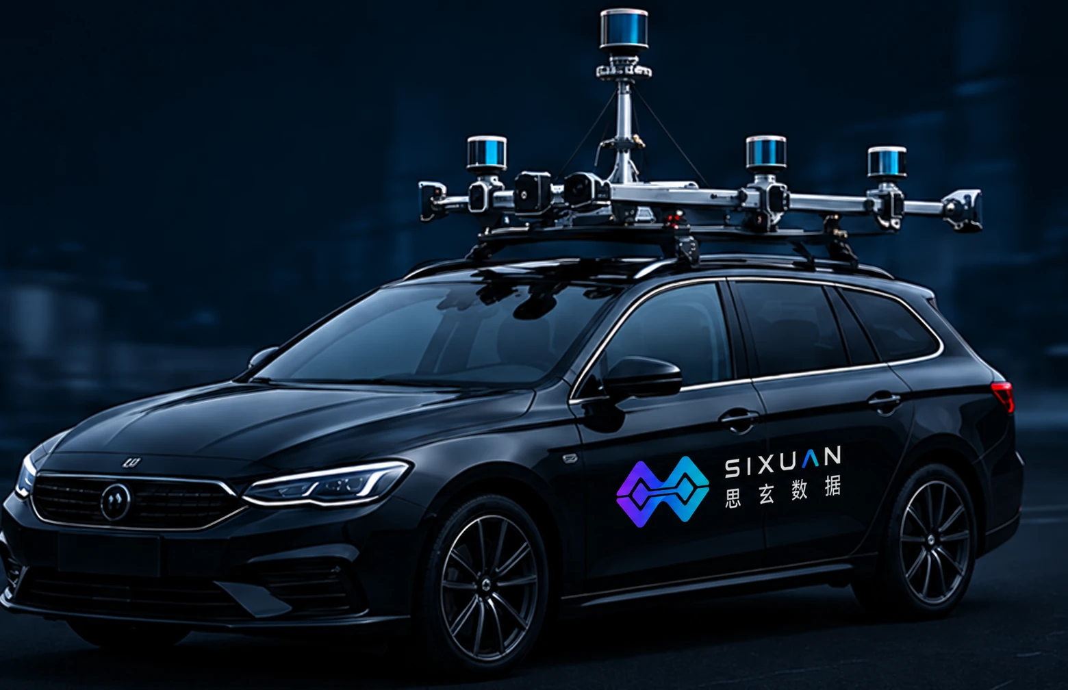 Road-data collection vehicle and sensors